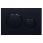 GEBERIT Sigma 20 Matte Black Round Button Flush Plate